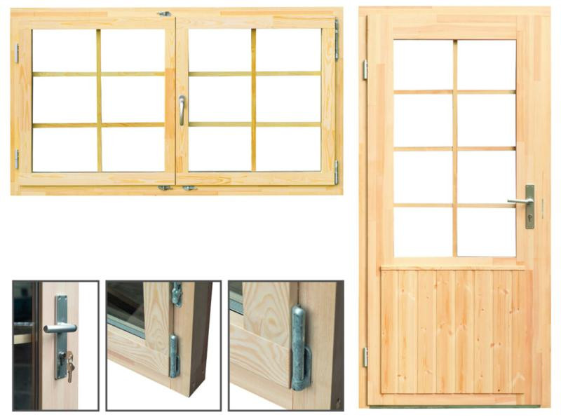 Kit puertas y ventanas en madera (Ref. P099594)